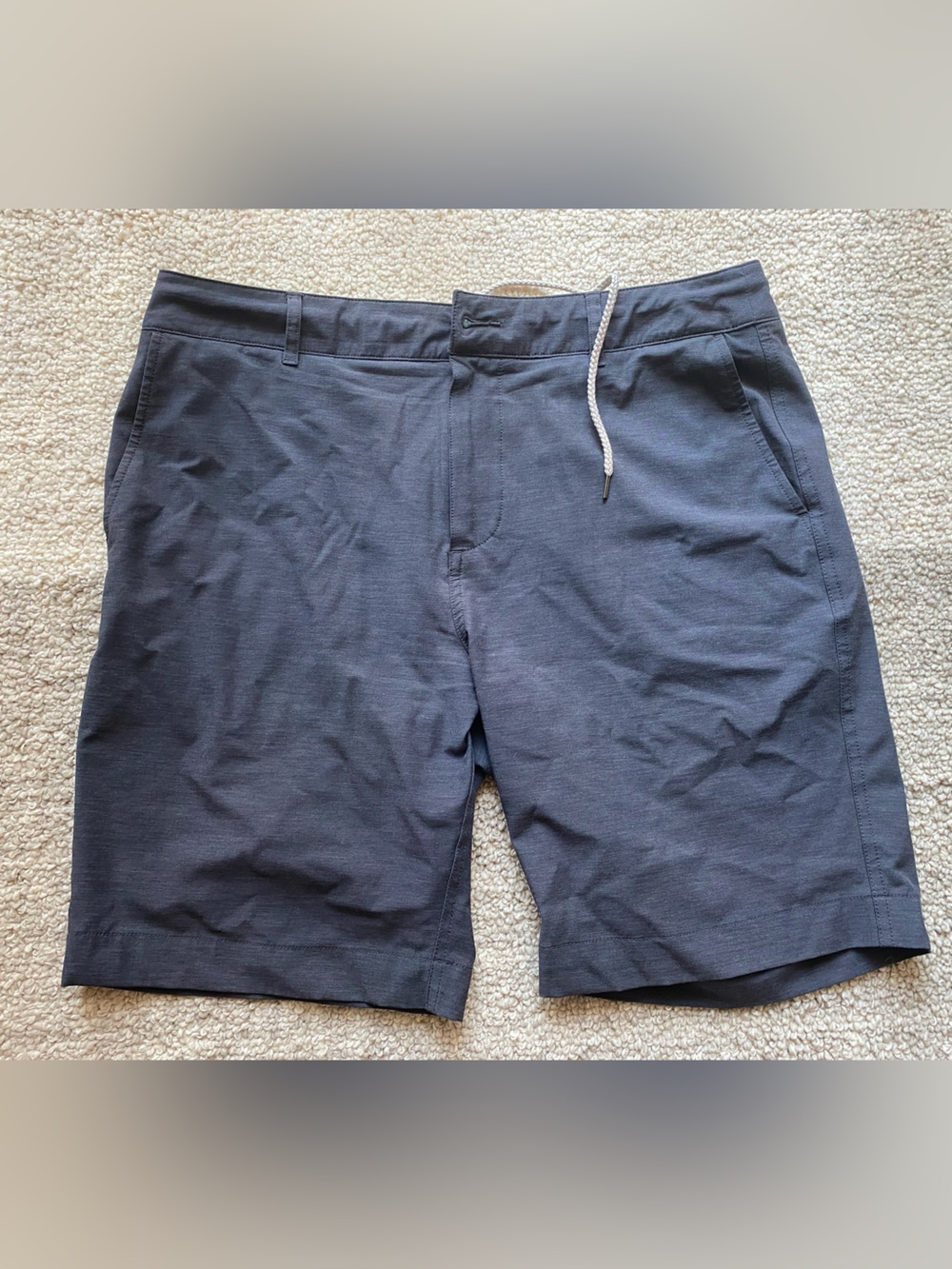 Faherty All Day Shorts 34 Mens Gray